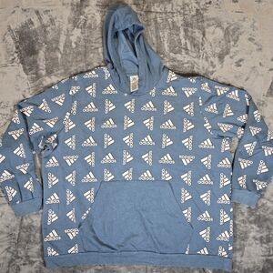 Adidas AOP All Over Print Logo Hoodie Size 4XL